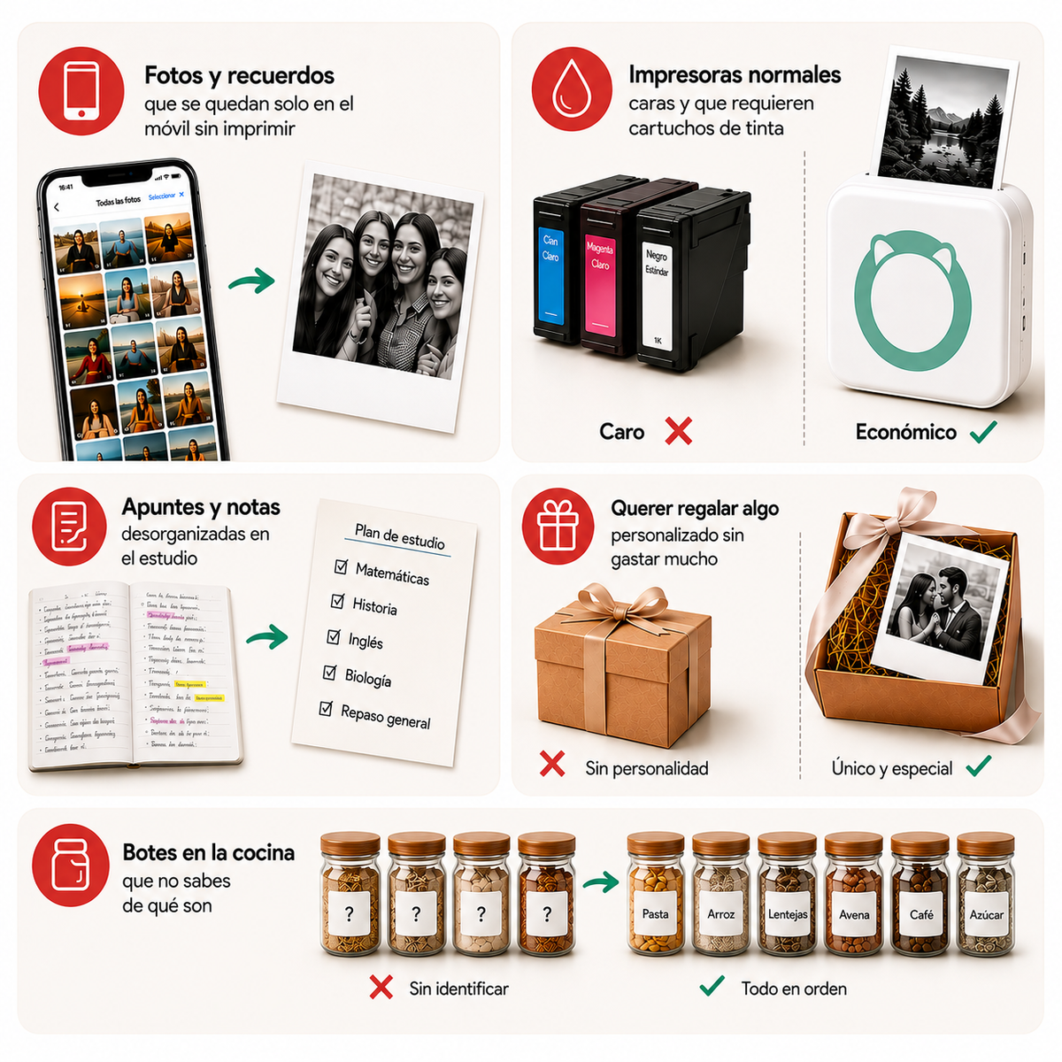 POKKO™ Mini Impresora Térmica Portátil