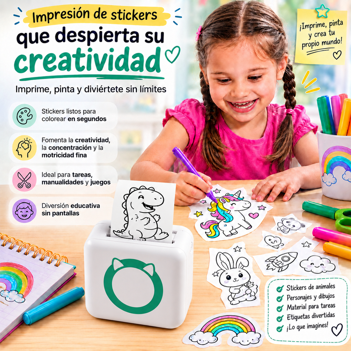 POKKO™ Mini Impresora Térmica Portátil