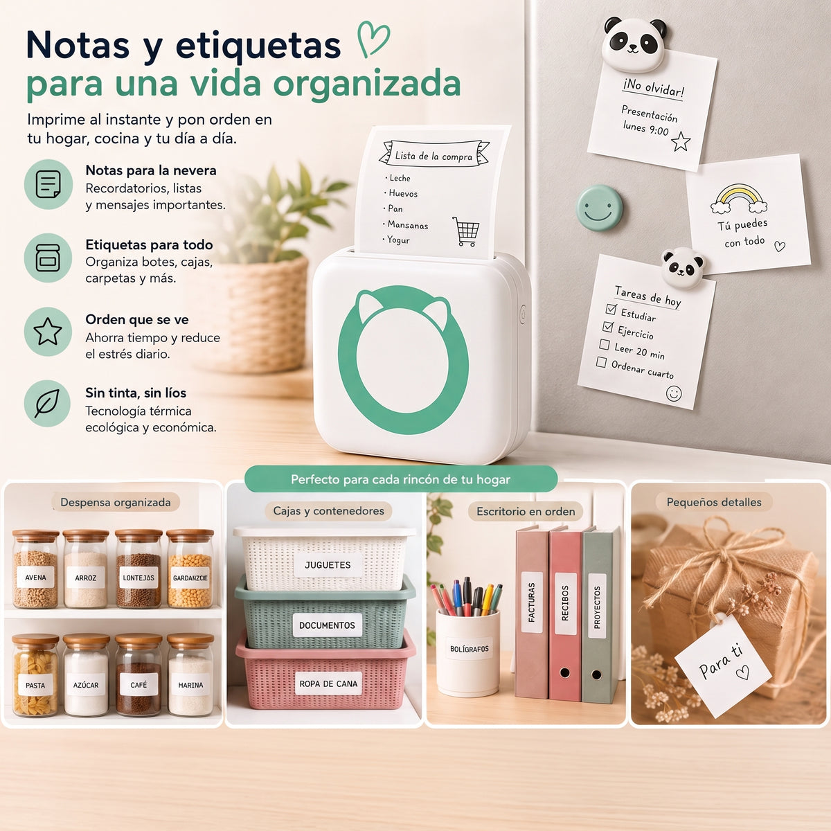 POKKO™ Mini Impresora Térmica Portátil