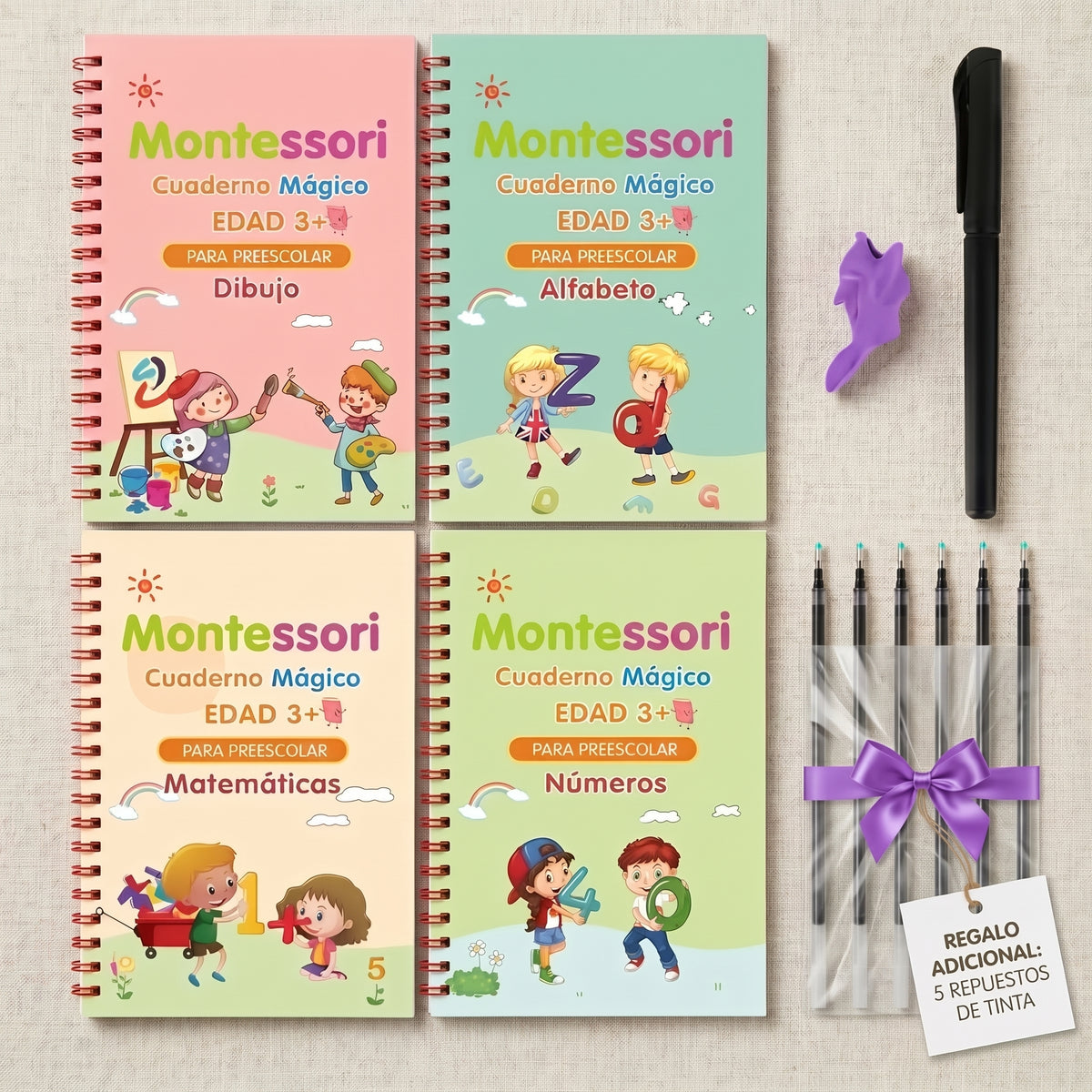 LumiKids™ Kit de Caligrafía con Tinta Mágica Reutilizable